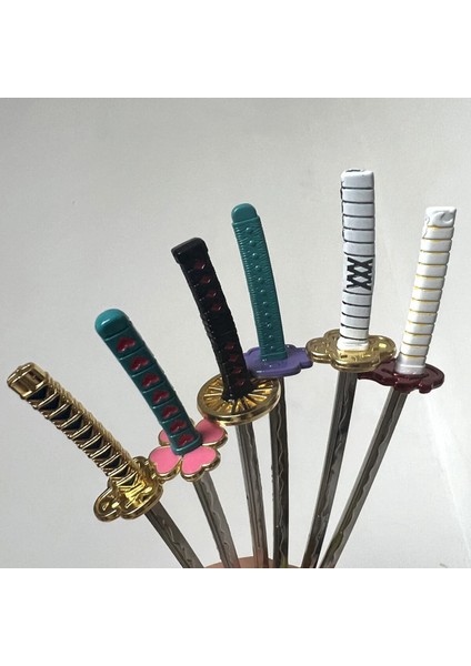 10 Renk Demon Slayer Katana Kılıç Anahtarlık Anime Iblis Kesen Tanjiro Nezuko Anime Katana 15 cm fırsatları