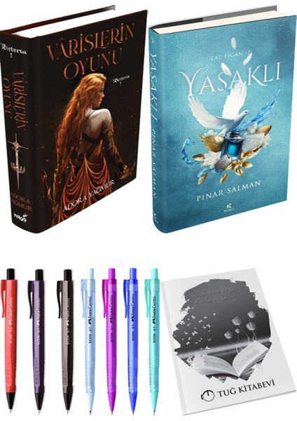 Yasaklı Ciltli ve Varislerin Oyunu Ciltli Adora Yağmur 2li Set
