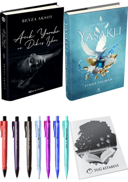 Yasaklı Ciltli ve Açık Yaralar ve Dikiş Izleri Ciltli Beyza Aksoy 2li Set