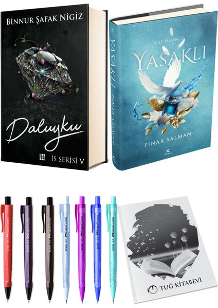 Yasaklı Ciltli ve Is Serisi 5 Daluyku Ciltli Binnur Şafak Nigiz 2li Set