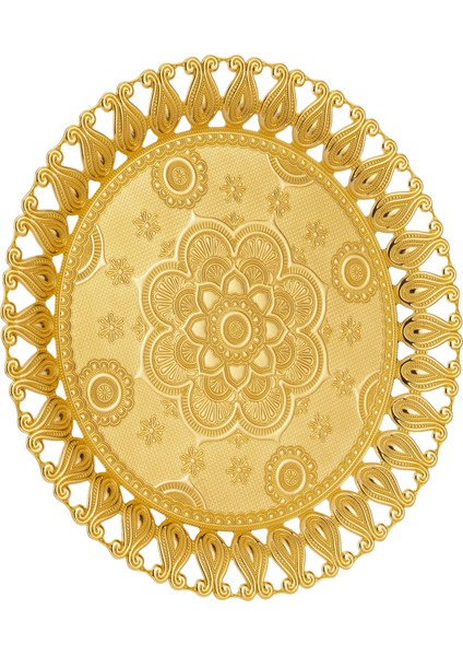 Ecem 6 Kişilik Yuvarlak Tepsi (247-6)
