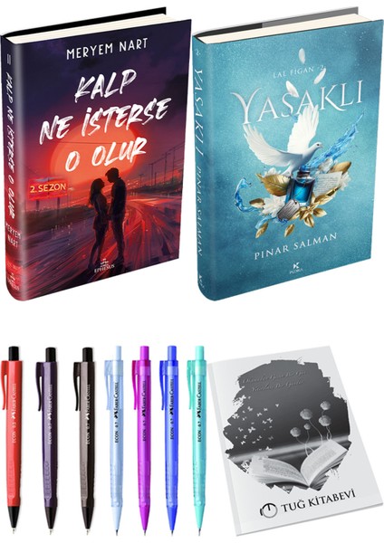 Yasaklı Ciltli ve Kalp Ne Isterse O Olur 2 Ciltli Meryem Nart 2li Set