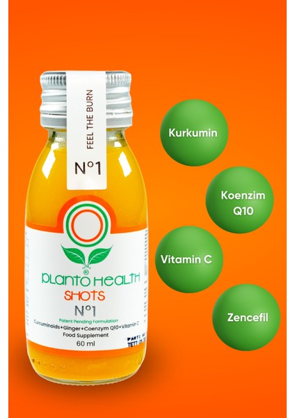 health Shots No1 (Kurkumin+Zencefil+Vitamin C+Koenzim Q10) fiyatları