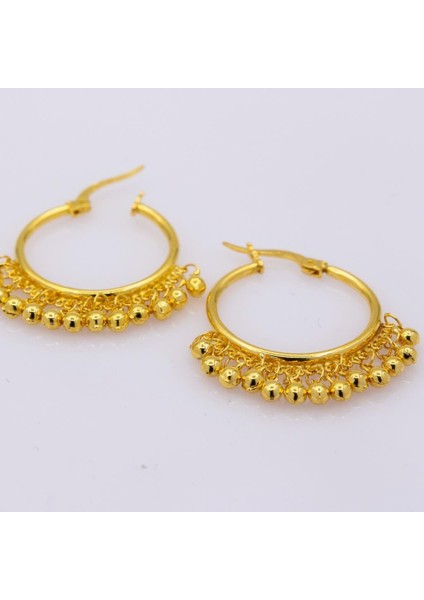 22 Ayar Altın Küpe Sallantılı Salkım Halka Küpe LKKP1326 fiyatları