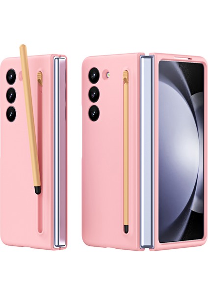 Galaxy Z Fold6 5g Cilt Dokunuşlu Sert Pc Telefon Kapağı ve Stylus Kalem (Yurt Dışından)