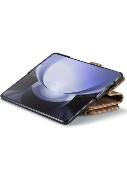 Samsung Galaxy Z Fold6 5 Kart Yuvalı 5g Deri Telefon Kılıfı (Yurt Dışından)