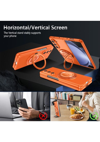 Samsung Galaxy Z Fold6 5g Manyetik Kickstand Sert Pc Darbeye Dayanıklı Koruyucu Kapak (Yurt Dışından) fiyatları