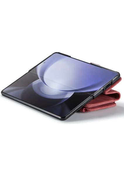 Samsung Galaxy Z Fold6 5 Kart Yuvalı 5g Deri Telefon Kılıfı (Yurt Dışından)