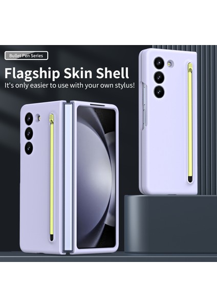 Galaxy Z Fold6 5g Cilt Dokunuşlu Sert Pc Telefon Kapağı ve Stylus Kalem (Yurt Dışından) modelleri