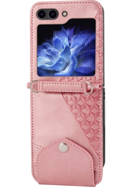 Samsung Galaxy Z Flip6 5g Buzağı Dokulu Pu Deri Telefon Kılıfı (Yurt Dışından) fırsatları