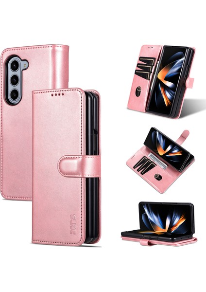 Samsung Galaxy Z Fold6 5g Cüzdan Pc Iç Pu Deri Telefon Kapağı (Yurt Dışından)