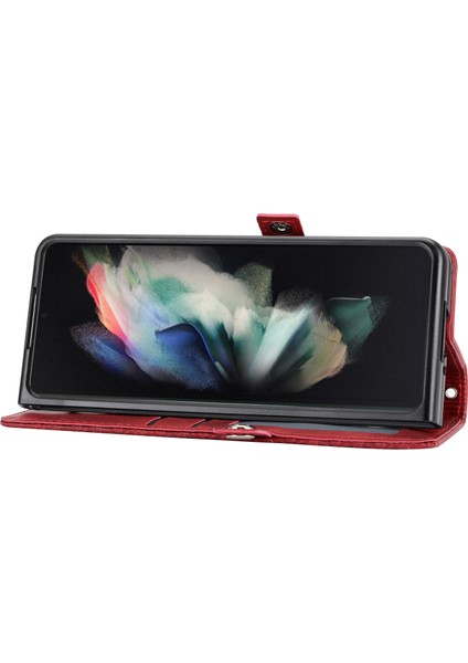 Samsung Galaxy Z Fold6 5g Cüzdan Buzağı Dokusu Pu Deri Telefon Kılıfı Askılı (Yurt Dışından) fırsatları