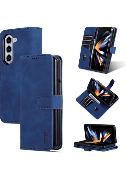 Samsung Galaxy Z Fold6 5g Cüzdan Pc Iç Pu Deri Telefon Kapağı (Yurt Dışından)