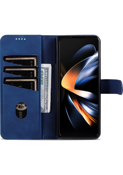 Samsung Galaxy Z Fold6 5g Cüzdan Pc Iç Pu Deri Telefon Kapağı (Yurt Dışından)