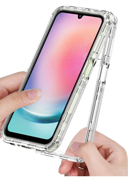 Samsung Galaxy A24 4g (162.1 x 77.6 x 8.3 Mm) Şeffaf Kılıf Akrilik+Tpu Hibrit Telefon Kapağı (Yurt Dışından) modelleri