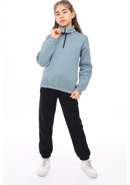 Kız Çocuk Nakışlı Eşofman Takım