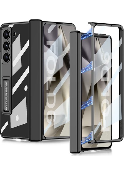 Samsung Galaxy Z Fold6 5g Elektro Kaplama Kickstand Pc Telefon Kapağı (Yurt Dışından)
