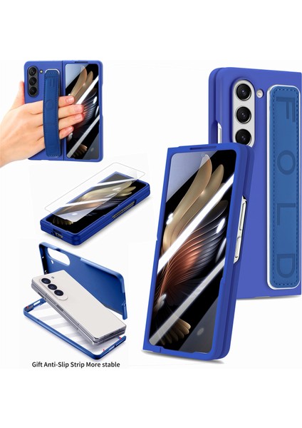 Samsung Galaxy Z Fold6 5g Anti-Drop Bileklik Deri + Pc Telefon Kılıfı (Yurt Dışından)