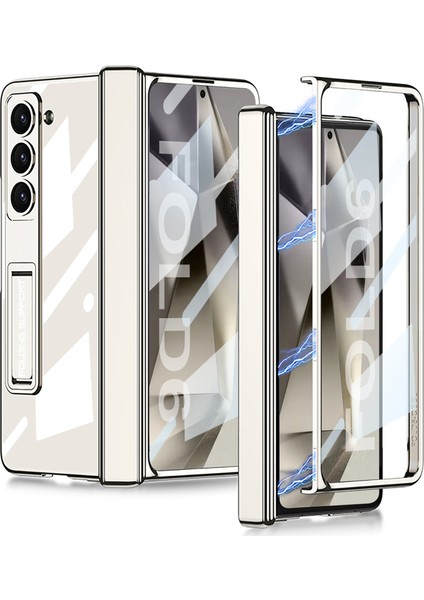 Samsung Galaxy Z Fold6 5g Elektro Kaplama Kickstand Pc Telefon Kapağı (Yurt Dışından)