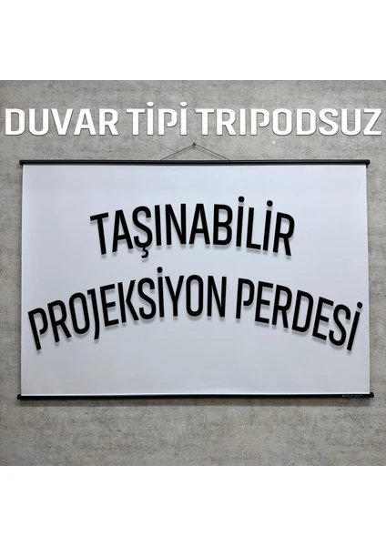 Gölge Stor EN200CM BOY115CM Projeksiyon Perdesi Duvar Askılı Taşınabilir Yeni Akıllı Kumaş Işık Geçirmez 4k-8k