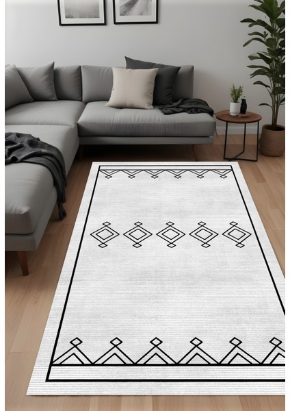 Dijital Baskı Iskandinav Desen Modern Dekoratif Makinada Yıkanabilir Salon Mutfak ve Yolluk Halısı fiyatları