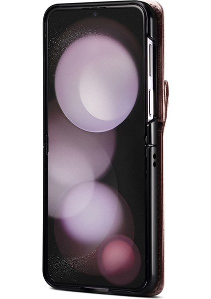 Samsung Galaxy Z Flip6 5g Pu Deri+Pc Kart Tutuculu Crossbody Telefon Kılıfı (Yurt Dışından) modelleri