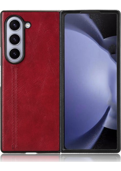 Samsung Galaxy Z Fold6 5g Sığır Derisi Doku Deri + Pc Telefon Kapağı (Yurt Dışından) fiyatları
