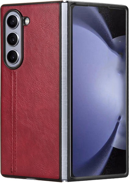 Samsung Galaxy Z Fold6 5g Sığır Derisi Doku Deri + Pc Telefon Kapağı (Yurt Dışından) modelleri