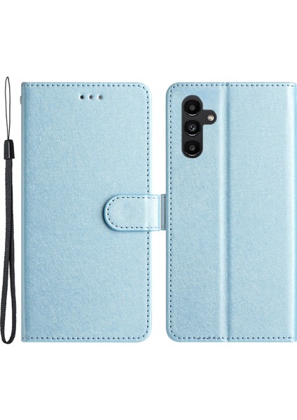 Samsung Galaxy S24 Fe Ipek Dokulu Deri Cüzdan Folyo Telefon Kılıfı (Yurt Dışından)