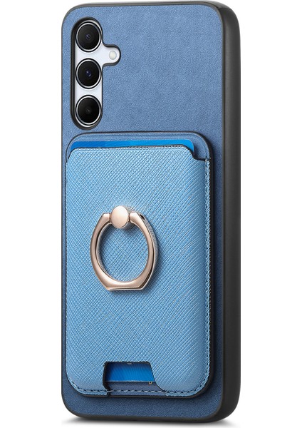 Samsung Galaxy A55 5g Manyetik Deri+Tpu Telefon Kılıfı (Yurt Dışından)
