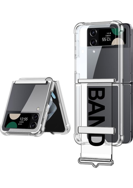Samsung Galaxy Z Flip4 5g Kickstand Yumuşak Tpu Telefon Kapağı (Yurt Dışından)