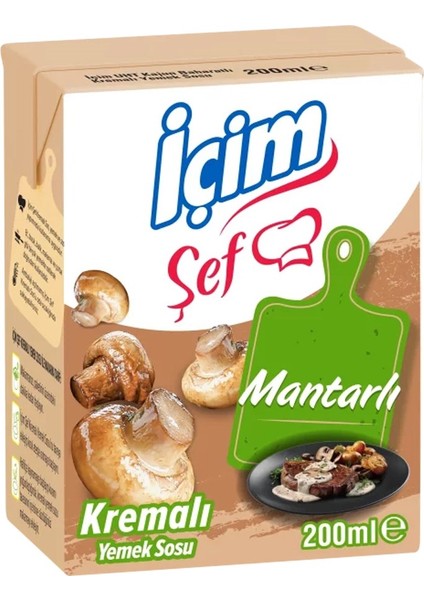 Içim Şef Krema Mantarlı 200 ml x 6 Adet