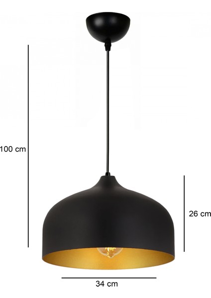 Linen Siyah Metal Büyük Boy Sarkıt 241752 modelleri