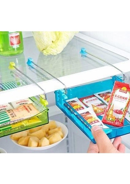 Dekoratif Çok Amaçlı Raf Buzdolabı Masa Altı Portatif Mutfak Rafı (4767) - DSR4800-3837
