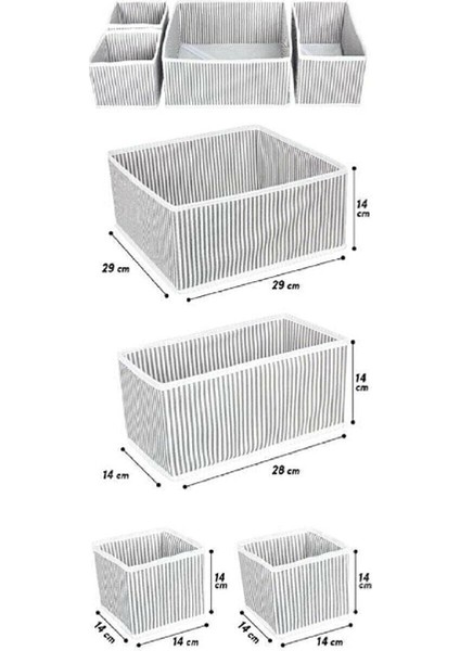 Çekmece Düzenleme Kutu Seti Organizer 4lü Set (4767) - DSR6558-3578