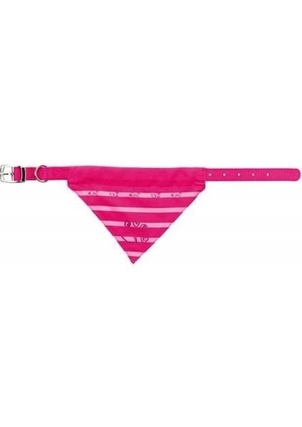 Köpek Bandana Tasma Fuşya Medium 20 Mm 30-38 Cm