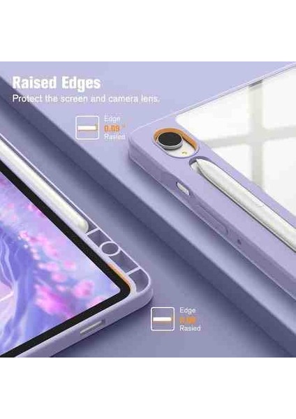Samsung Galaxy Tab S9 Fe 10.9 SMX510 SMX710 Uyumlu Kılıf Üçgen Pen Charge Kalem Bölmeli Kapak fiyatları