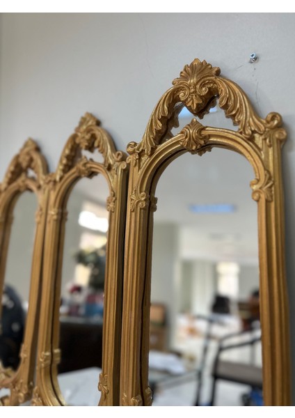 Duvar Aynası 3 Lü Set Dekortaif Tasarım Büyük Boy Ayna