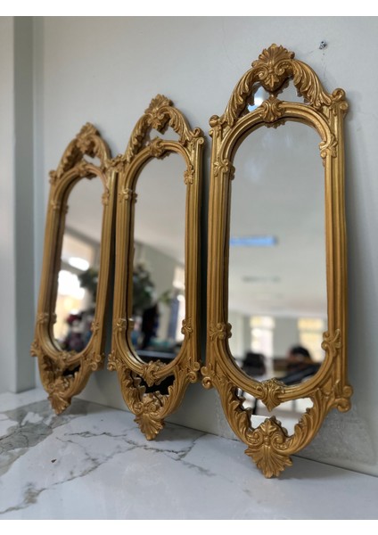 Duvar Aynası 3 Lü Set Dekortaif Tasarım Büyük Boy Ayna fiyatları