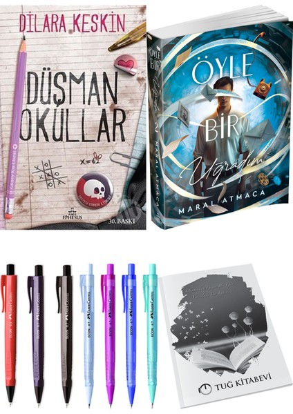 Öyle Bir Uğradım 2 ve Ephesus Yayınları Düşman Okullar 1 Dilara Keskin 2'li Set + Hediyeli