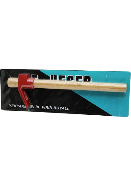 Doğadan Sarı Vakumlu Kırmızı Keser Ahşap Saplı - DSR4704-9292