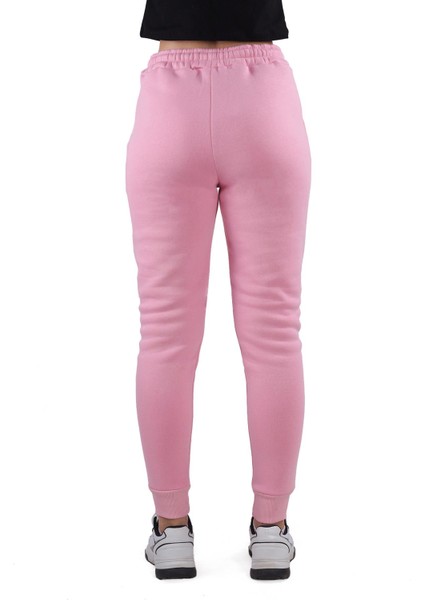 9146M Paça Fermuar Detay Slim Fit Eşofman Pembe