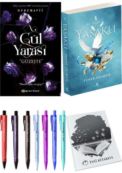 Yasaklı ve Epsilon Yayınevi Gül Yarası Güzeşte Durumavii 2'li Set + Hediyeli