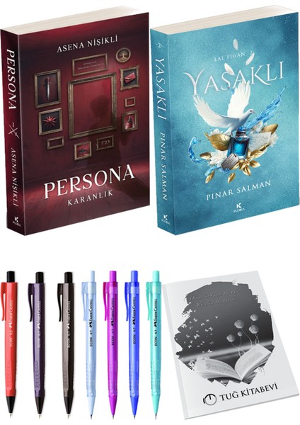 Yasaklı ve Persona Karanlık Asena Nişikli 2'li Set + Hediyeli