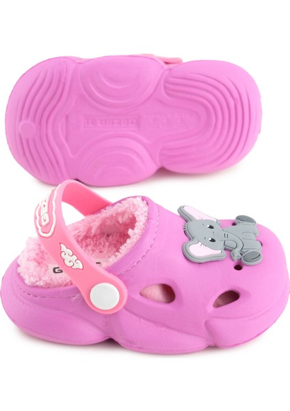 Kız Çocuk Kışlık Eva Içi Peluşlu Ev Bahçe Kreş Terlik Sandalet indirimleri