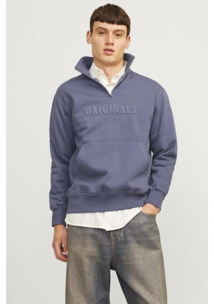 12262816 Jorfrederıksberg Sweat Quarter Zıp Erkek Sweatshirt