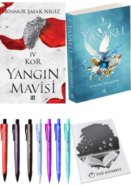 Yasaklı ve Dokuz Yayınları Yangın Mavisi 4 Kor Binnur Şafak Nigiz + Hediyeli