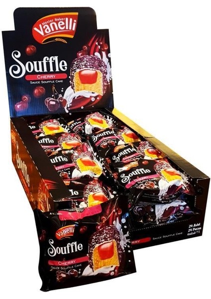 Souffle Vişneli Sufle Kek 50 gr (1 Kutu)