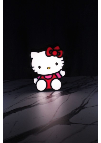 Hello Kitty Masa Üstü 3D Gece Lambaları