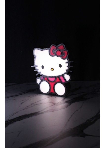 Hello Kitty Masa Üstü 3D Gece Lambaları